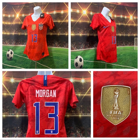Official Icon Sports USWNT Alex Morgan #13 Fitted Poly Jersey